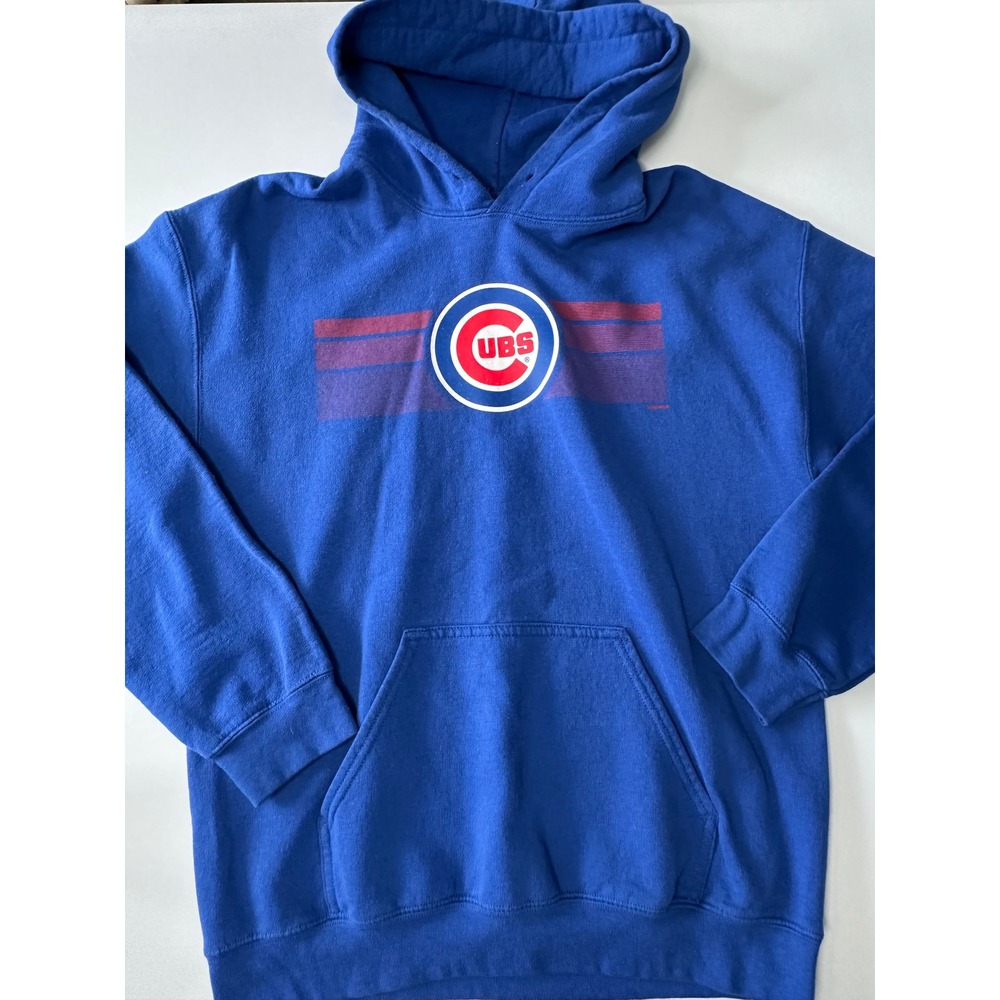 MLB Genuine Merchandise Chicago Cubs Hoodie Blue Pullover Sweatshirt Medium